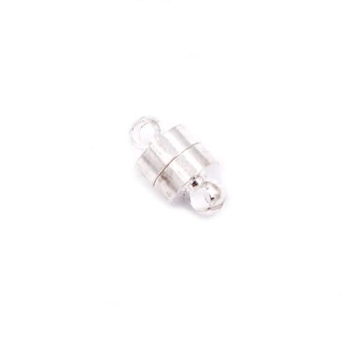 Malahill Zylindrischer Verschluss für Schmuckherstellung, 10 Stück, 6 x 14 mm, Silber Malahill Zylindrischer Verschluss für Schmuckherstellung, 10 Stück, 6 x 14 mm, Silber von Malahill