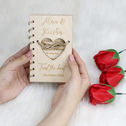 Malihome Personalisierte Hochzeitskarte aus Holz, Luxus-Verheiratet, Geschenk für ein neues Paar, Jahrestag, Jungvermählten, Ied the Knot Design-Karte Malihome Personalisierte Hochzeitskarte aus Holz, Luxus-Verheiratet, Geschenk für ein neues Paar, Jahrestag, Jungvermählten, Ied the Knot Design-Karte von Malihome