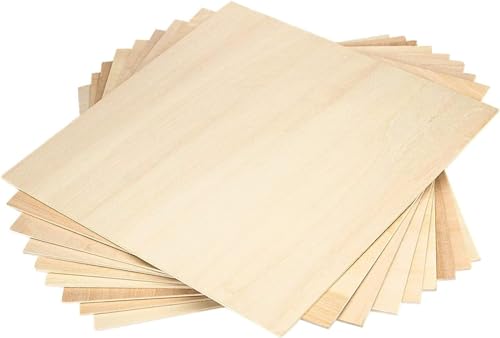 15er Pack 12 x 12 x 1/8 Zoll Balsaholzplatten, Dünne Natur-Basswood-Platten, Unbemalte Quadrat-Holzplatten für Weihnachtsdekorationen, Malen, Hausmodelle und DIY-Bastelarbeiten 15er Pack 12 x 12 x 1/8 Zoll Balsaholzplatten, Dünne Natur-Basswood-Platten, Unbemalte Quadrat-Holzplatten für Weihnachtsdekorationen, Malen, Hausmodelle und DIY-Bastelarbeiten von Malloom