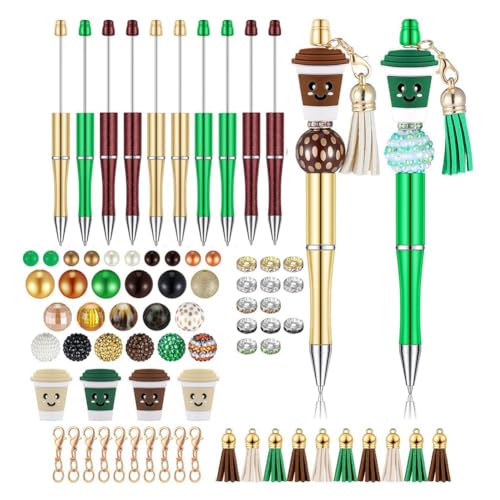 Malloy 12 Stück Perlenstifte, Perlenstifte, DIY-Bastelset, Mehrfarbiger Kugelschreiber, Schwarze Tinte für Kinder, Studenten, Büro, Schule, Langlebig, Einfache Installation, Einfach zu Bedienen Malloy 12 Stück Perlenstifte, Perlenstifte, DIY-Bastelset, Mehrfarbiger Kugelschreiber, Schwarze Tinte für Kinder, Studenten, Büro, Schule, Langlebig, Einfache Installation, Einfach zu Bedienen von Malloy