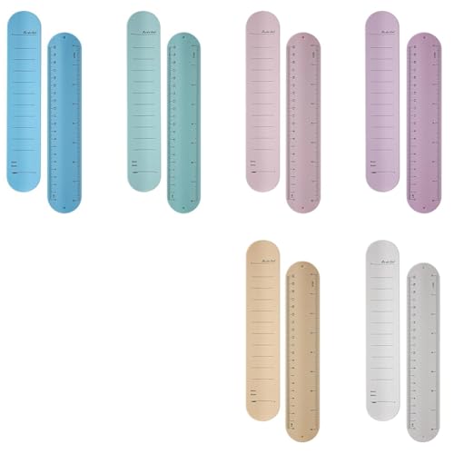 Malloy 14-Teiliges Slap-Armband-Set, 9,4 X 1,8, Wiederverwendbares Silikon-Erinnerungsarmband, Tragbarer Notizblock Fürs Handgelenk mit Stift und Radiergummi von Malloy