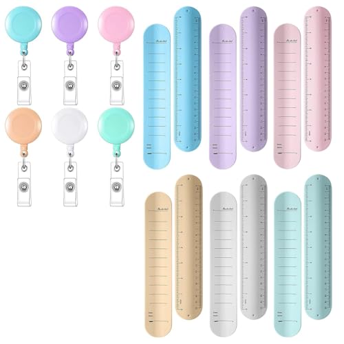 Malloy 6 Sets Slap-Erinnerungsarmband Aus Silikon und Einziehbarer, 9,4 X 1,8, Löschbares Armband mit Notizblock Fürs Handgelenk von Malloy