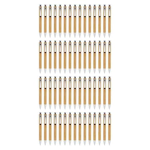 Malloy 60 Stück Bambus-Kugelschreiber, Kugelschreiber, Schwarze Tinte, 1 mm Stift für Männer, Frauen, Mitarbeiter, Schreiben, Unterschrift, Journaling, Zuhause, Büro, Schule Malloy 60 Stück Bambus-Kugelschreiber, Kugelschreiber, Schwarze Tinte, 1 mm Stift für Männer, Frauen, Mitarbeiter, Schreiben, Unterschrift, Journaling, Zuhause, Büro, Schule von Malloy