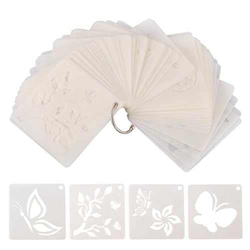Malloy 60 Stück Malschablonen, DIY Bastelschablonen, Zeichenschablonen, Wiederverwendbare Wandschablonen zum Malen für die Wand zu Hause Malloy 60 Stück Malschablonen, DIY Bastelschablonen, Zeichenschablonen, Wiederverwendbare Wandschablonen zum Malen für die Wand zu Hause von Malloy