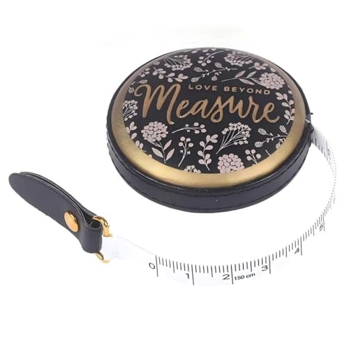 Malloy Tragbares Teleskop-Maßband im Vintage-Stil, 1,52 M, Mini-Kunstleder mit Blumenmuster, Ideal zum Nähen, 1 Packung Malloy Tragbares Teleskop-Maßband im Vintage-Stil, 1,52 M, Mini-Kunstleder mit Blumenmuster, Ideal zum Nähen, 1 Packung von Malloy