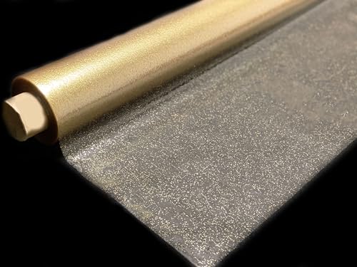 PVC Klarsichtfolie Glitter Gold Weihnachten • Breite & Länge wählbar • Transparente Tischdecke, Größe:140 x 200 cm PVC Klarsichtfolie Glitter Gold Weihnachten • Breite & Länge wählbar • Transparente Tischdecke, Größe:140 x 200 cm von Mambo Design