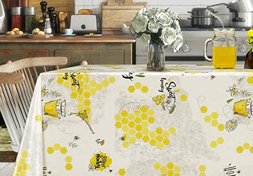 PVC Tischdecke Honey Biene Honig gelb Meterware Wachstuch Eckig Breite & Länge wählbar abwaschbar, Größe:140 x 300 cm PVC Tischdecke Honey Biene Honig gelb Meterware Wachstuch Eckig Breite & Länge wählbar abwaschbar, Größe:140 x 300 cm von Mambo Design