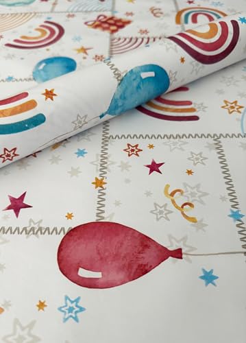 PVC Tischdecke Party bunt Ballon Wachstuch Eckig Länge & Breite wählbar abwaschbare Tischdecke Geburtstag, Größe:120 x 200 cm PVC Tischdecke Party bunt Ballon Wachstuch Eckig Länge & Breite wählbar abwaschbare Tischdecke Geburtstag, Größe:120 x 200 cm von Mambo Design