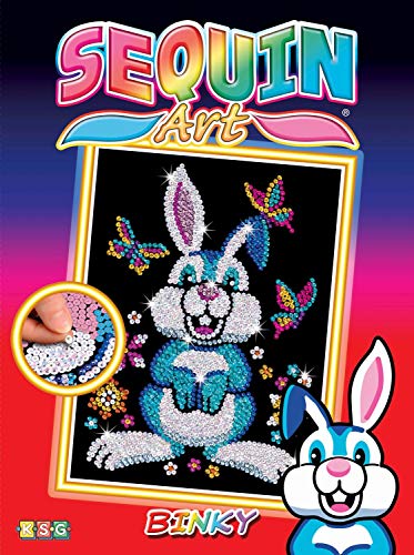 MAMMUT 8011603 - Sequin Art Paillettenbild Häschen, Hase, Steckbild, Komplettset mit Styropor-Rahmen, Bildvorlage, Pailletten, Steckstiften, Anleitung, Bastelset für Kinder ab 6 Jahre MAMMUT 8011603 - Sequin Art Paillettenbild Häschen, Hase, Steckbild, Komplettset mit Styropor-Rahmen, Bildvorlage, Pailletten, Steckstiften, Anleitung, Bastelset für Kinder ab 6 Jahre von Mammut Spiel & Geschenk