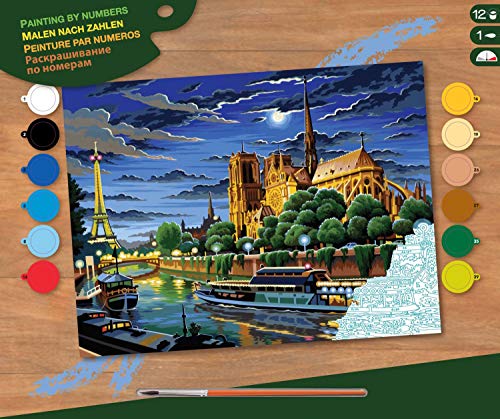 Mammut Spiel & Geschenk MAMMUT 8240424 - Malen nach Zahlen Senior, Paris, Komplettset mit bedruckter Malvorlage im A3 Format, 12 Acrylfarben, Pinsel und Anleitung, großes Malset ab 10 Jahre Mammut Spiel & Geschenk MAMMUT 8240424 - Malen nach Zahlen Senior, Paris, Komplettset mit bedruckter Malvorlage im A3 Format, 12 Acrylfarben, Pinsel und Anleitung, großes Malset ab 10 Jahre von Mammut Spiel & Geschenk