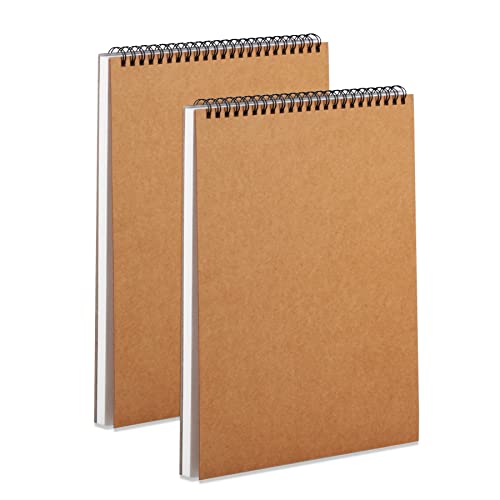 Mamowla Zeichenblock A4 Skizzenbuch 2 Stück, Spiralgebundenes Sketchbook für Kinder Erwachsene mit Strapazierfähiger Hartfaserplatte, 120GSM Zeichenpapier A4 mit Säurefreien Skizzenblock 60 Seiten Mamowla Zeichenblock A4 Skizzenbuch 2 Stück, Spiralgebundenes Sketchbook für Kinder Erwachsene mit Strapazierfähiger Hartfaserplatte, 120GSM Zeichenpapier A4 mit Säurefreien Skizzenblock 60 Seiten von Mamowla