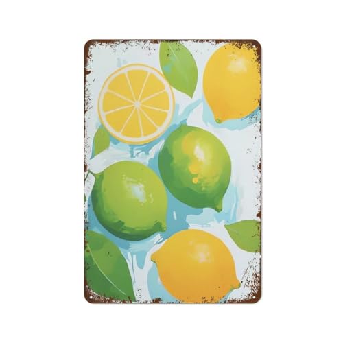Zitronen-Gouache-Obst-Poster, Kunstwerk, buntes Poster, lustiges Blechschild, Geschenk, Streich, Bar, Studentenwohnheim, Dekoration, Retro-Metalldekoration, Poster, Schild, Ornament, Gartenbau Zitronen-Gouache-Obst-Poster, Kunstwerk, buntes Poster, lustiges Blechschild, Geschenk, Streich, Bar, Studentenwohnheim, Dekoration, Retro-Metalldekoration, Poster, Schild, Ornament, Gartenbau von ManZzo