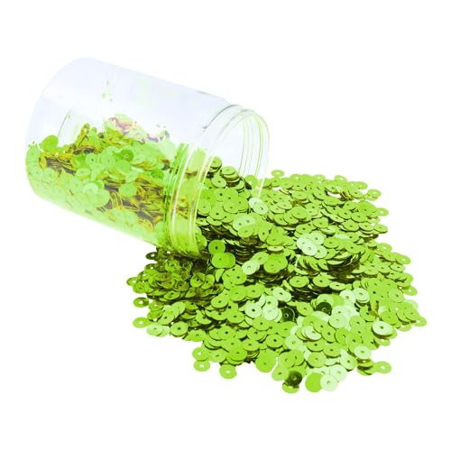 Mandala Crafts 20.000 Limettengrüne Pailletten zum Basteln – 6 mm runde flache Pailletten, lose Pailletten in Großpackung zum Nähen, Sticken, glänzende Bastelspangles mit Löchern für Heimdekoration Mandala Crafts 20.000 Limettengrüne Pailletten zum Basteln – 6 mm runde flache Pailletten, lose Pailletten in Großpackung zum Nähen, Sticken, glänzende Bastelspangles mit Löchern für Heimdekoration von Mandala Crafts
