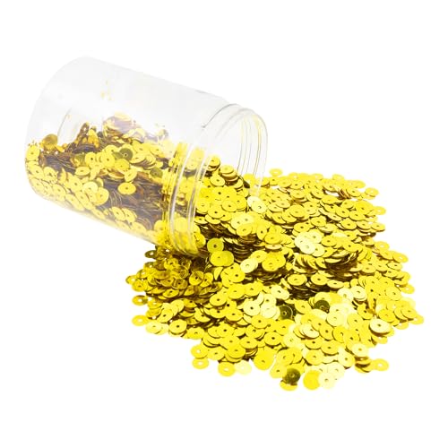 Mandala Crafts 20.000 gelbe Pailletten zum Basteln – 6 mm runde flache Pailletten, lose Pailletten in Großpackung zum Nähen, Sticken, glänzende Bastelspangles mit Löchern für Heimdekoration Mandala Crafts 20.000 gelbe Pailletten zum Basteln – 6 mm runde flache Pailletten, lose Pailletten in Großpackung zum Nähen, Sticken, glänzende Bastelspangles mit Löchern für Heimdekoration von Mandala Crafts
