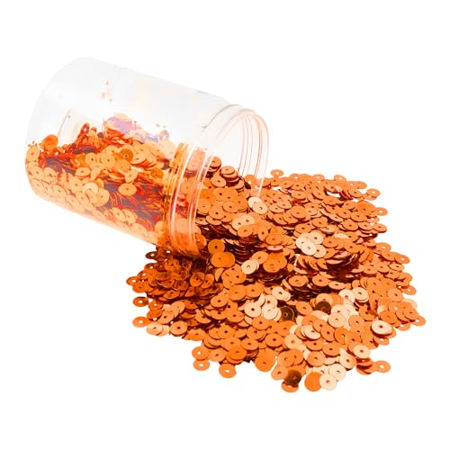 Mandala Crafts 20.000 orangefarbene Pailletten zum Basteln – 6 mm runde flache Pailletten, lose Pailletten in Großpackung zum Nähen, Sticken, glänzende Bastelspangles mit Löchern für Heimdekoration Mandala Crafts 20.000 orangefarbene Pailletten zum Basteln – 6 mm runde flache Pailletten, lose Pailletten in Großpackung zum Nähen, Sticken, glänzende Bastelspangles mit Löchern für Heimdekoration von Mandala Crafts