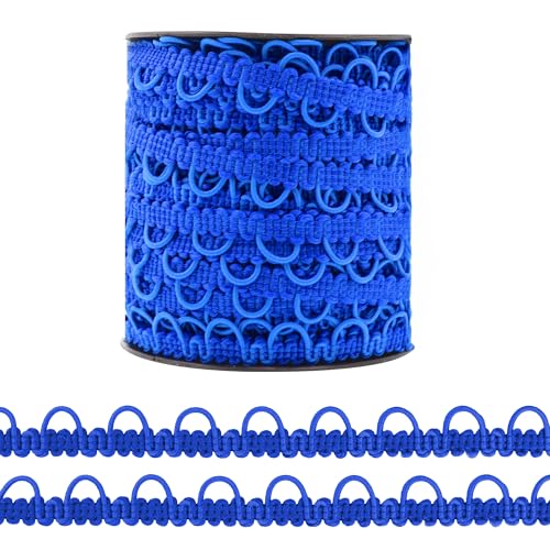 Mandala Crafts 27,7 m elastische Knopfschlaufen-Bordüre – Königsblaue Borte mit elastischen Schlaufen, Knopfverschluss zum Nähen von Brautkleidern, Korsetts und Bastelarbeiten Mandala Crafts 27,7 m elastische Knopfschlaufen-Bordüre – Königsblaue Borte mit elastischen Schlaufen, Knopfverschluss zum Nähen von Brautkleidern, Korsetts und Bastelarbeiten von Mandala Crafts