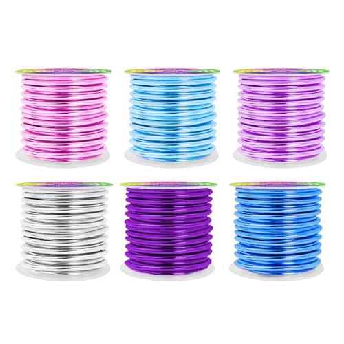 Mandala Crafts Basteldraht aus eloxiertem Aluminium, 8 Gauge, für Schmuckherstellung, 30 m, bunt, flexibel, silberfarben, Lavendel, Lila, Rosa, Eisblau, Türkis, biegbar für Bonsai-Anker-Bastelarbeiten Mandala Crafts Basteldraht aus eloxiertem Aluminium, 8 Gauge, für Schmuckherstellung, 30 m, bunt, flexibel, silberfarben, Lavendel, Lila, Rosa, Eisblau, Türkis, biegbar für Bonsai-Anker-Bastelarbeiten von Mandala Crafts