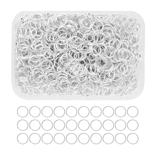 Mandala Crafts Binderinge aus Metall für Schmuckherstellung, 700 Stück, 8 mm, klein, offenes Bindering-Set für Halskette, Ohrringe, sortiert von Mandala Crafts