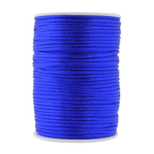 Mandala Crafts Nylon-Satinschnur, 2 mm, Königsblau, 91,4 m, für Armbänder, Halsketten, Schmuckherstellung, Makramee-Besatz Mandala Crafts Nylon-Satinschnur, 2 mm, Königsblau, 91,4 m, für Armbänder, Halsketten, Schmuckherstellung, Makramee-Besatz von Mandala Crafts