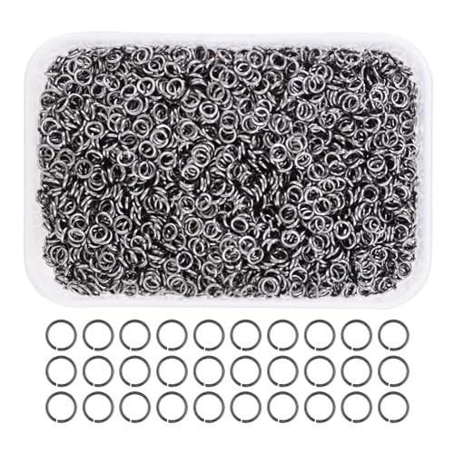 Mandala Crafts Offene Biegeringe aus Rotguss, Schmuckzubehör für Schmuckherstellung, 3 mm, kleine O-Ringe aus Metall für Halskette, Ohrringe, 5000 Stück Mandala Crafts Offene Biegeringe aus Rotguss, Schmuckzubehör für Schmuckherstellung, 3 mm, kleine O-Ringe aus Metall für Halskette, Ohrringe, 5000 Stück von Mandala Crafts