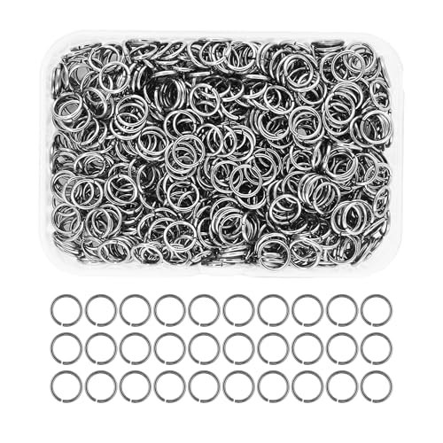 Mandala Crafts Offene Biegeringe aus Rotguss, Schmuckzubehör für Schmuckherstellung, 400 Stück, 9 mm, kleine O-Ringe aus Metall für Halsketten, Ohrringe von Mandala Crafts