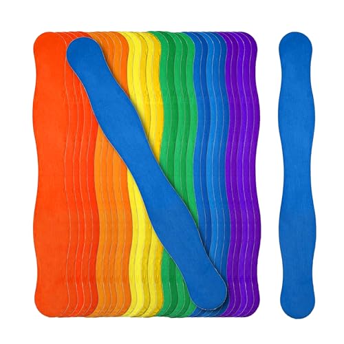 Mandala Crafts Regenbogen-Fächergriffe für Fan-Hochzeitsprogramme, gewellte Holzstäbchen, 20,3 cm, Bastelstäbchen, Auktionspaddel, 200 Jumbo-Stielstäbchen zum Basteln Mandala Crafts Regenbogen-Fächergriffe für Fan-Hochzeitsprogramme, gewellte Holzstäbchen, 20,3 cm, Bastelstäbchen, Auktionspaddel, 200 Jumbo-Stielstäbchen zum Basteln von Mandala Crafts