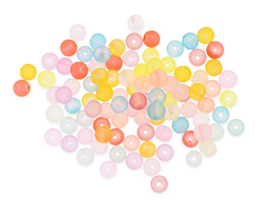Mandala Crafts Transparente Milchglasperlen für Schmuckherstellung - 4 mm 500 Stück runde Glasperlen Bulk Bag - Matte Glasperlen Set für Abstandshalter Armband Mandala Crafts Transparente Milchglasperlen für Schmuckherstellung - 4 mm 500 Stück runde Glasperlen Bulk Bag - Matte Glasperlen Set für Abstandshalter Armband von Mandala Crafts