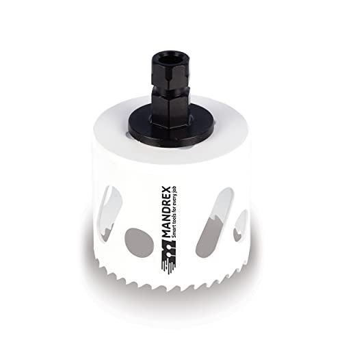 Mandrex | Bi-Metall Lochsäge SpeedXcut 8% Kobaltlegierung & 45 mm Schnitttiefe für Edelstahl, Alu & Epoxidharz | MHB4Q127B | Ø 127mm von Mandrex Smart tools for every job