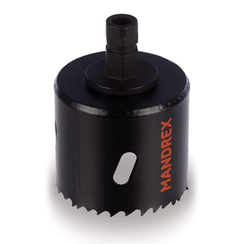 Mandrex | Bi-Metall Lochsäge EasyXcut M3 mit 45 mm Schnitttiefe für Stahl, Eisen, Holz, & PVC | MHB3Q0105B | Ø 105 mm Mandrex | Bi-Metall Lochsäge EasyXcut M3 mit 45 mm Schnitttiefe für Stahl, Eisen, Holz, & PVC | MHB3Q0105B | Ø 105 mm von Mandrex Smart tools for every job