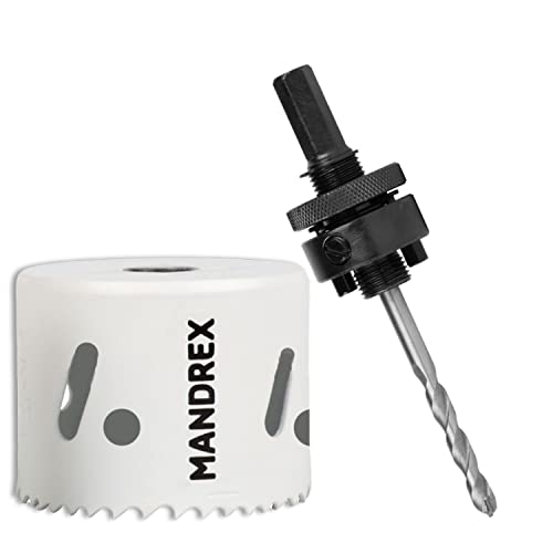 Mandrex | Bi-Metall Lochsäge SpeedXcut 8% Kobaltlegierung & 45 mm Schnitttiefe für Edelstahl, Alu & Epoxidharz | MHB40035B+MX200081HSB | Ø 35 mm Mandrex | Bi-Metall Lochsäge SpeedXcut 8% Kobaltlegierung & 45 mm Schnitttiefe für Edelstahl, Alu & Epoxidharz | MHB40035B+MX200081HSB | Ø 35 mm von Mandrex Smart tools for every job