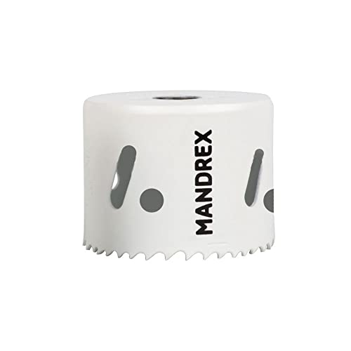 Mandrex | Bi-Metall Lochsäge SpeedXcut 8% Kobaltlegierung & 45 mm Schnitttiefe für Edelstahl, Alu & Epoxidharz | MHB40064B | Ø 64 mm von Mandrex Smart tools for every job