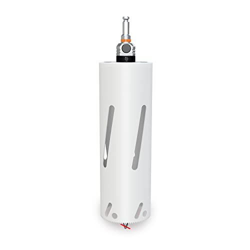 Mandrex | Lochsäge XtraDeep mit 300 mm Schnitttiefe, Bi-Metall, mit Aufnahme, Tiefschnitt für Edelstahl, Alu & Epoxidharz | Ø 60 mm von Mandrex Smart tools for every job