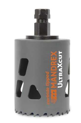 Mandrex | Lochsäge UltraXcut Ø 32mm mit Hartmetallzähnen, Lochbohrer für harte & weiche Materialien, Mehrzweck Lochsäge Mandrex | Lochsäge UltraXcut Ø 32mm mit Hartmetallzähnen, Lochbohrer für harte & weiche Materialien, Mehrzweck Lochsäge von Mandrex