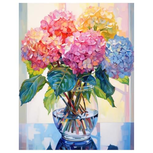 Hortensie Diamond Painting Erwachsene Blume Diamant Painting Full DIY Diamant Kunst Malerei Stickerei Set Home Wand Dekor Geschenk 30x40cm Hortensie Diamond Painting Erwachsene Blume Diamant Painting Full DIY Diamant Kunst Malerei Stickerei Set Home Wand Dekor Geschenk 30x40cm von Mandun Art