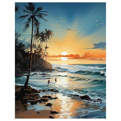 Strand Diamond Painting Erwachsene Sonnenuntergang am Strand Diamant Painting Full DIY Diamant Kunst Malerei Stickerei Set Home Wand Dekor 30x40cm Strand Diamond Painting Erwachsene Sonnenuntergang am Strand Diamant Painting Full DIY Diamant Kunst Malerei Stickerei Set Home Wand Dekor 30x40cm von Mandun Art