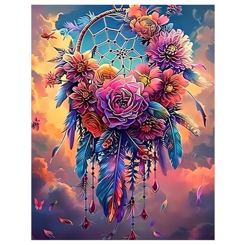 Traumfänger Diamond Painting Erwachsene Diamant Painting Full DIY Diamant Kunst Malerei Stickerei Set Home Wand Dekor Geschenk 30x40cm Traumfänger Diamond Painting Erwachsene Diamant Painting Full DIY Diamant Kunst Malerei Stickerei Set Home Wand Dekor Geschenk 30x40cm von Mandun Art