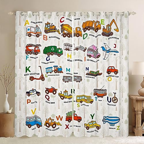 Kinder Cartoon Auto Fenster Vorhang Kind Fahrzeug Alphabet Druck Vorhänge Bagger Traktor LKW Fenster Vorhang Natur Dschungel Baum Fenster Vorhänge Jungen Mädchen Zimmer Dekor,2 Platten,M Größe Kinder Cartoon Auto Fenster Vorhang Kind Fahrzeug Alphabet Druck Vorhänge Bagger Traktor LKW Fenster Vorhang Natur Dschungel Baum Fenster Vorhänge Jungen Mädchen Zimmer Dekor,2 Platten,M Größe von Manfei