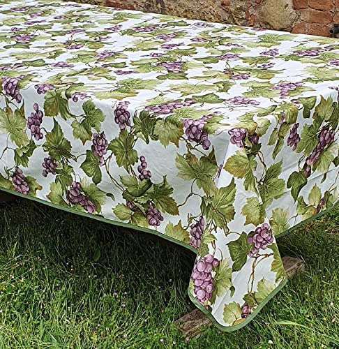 Manifattura Tessile Tischdecke mit Aquarell-Design, Reiner Baumwolle, Italienischer Fantasy-Druck - Triebe von Trauben, Rechteckig x12 270 Manifattura Tessile Tischdecke mit Aquarell-Design, Reiner Baumwolle, Italienischer Fantasy-Druck - Triebe von Trauben, Rechteckig x12 270 von Manifattura Tessile