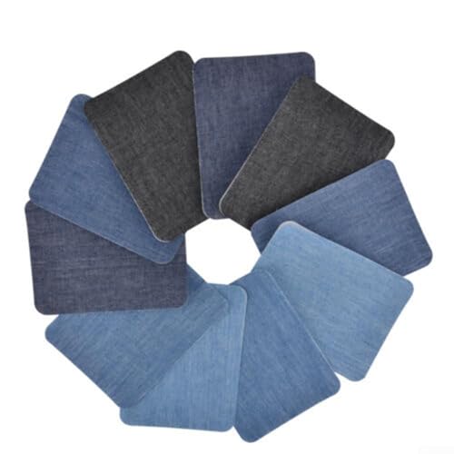Dekorative Bügelflicken, 10-teiliges Set für einfache Reparatur von Kleidung, perfekt zum Ausbessern von Jeans und anderen Stoffen Dekorative Bügelflicken, 10-teiliges Set für einfache Reparatur von Kleidung, perfekt zum Ausbessern von Jeans und anderen Stoffen von Manillefu