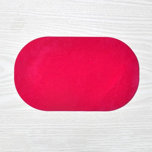 Stoffaufnäher zum Aufbügeln, aus hochwertigem Wildleder, ideal für schnelle DIY-Kleidungsreparaturen (Rosarot) von Manillefu