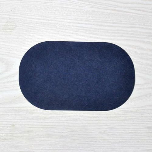 Stoffaufnäher zum Aufbügeln, aus hochwertigem Wildleder, ideal für schnelle DIY-Kleidungsreparaturen (dunkelgrau) von Manillefu