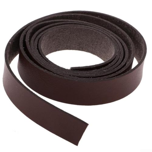 Verwandeln Sie Ihr Handwerk mit einem zuverlässigen 15 mm x 2 m Lederband für DIY-Projekte (Kaffee) von Manillefu