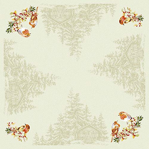 Mank GmbH Tischdecken aus Airlaid Mitteldecken 80 x 80 cm Mank Einmal Tischdecke für Gastronomie und Feiern 20 Stück Weihnachten Weihnachtstischdecke Pippa (Beige) von Mank GmbH