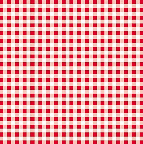 Mank Papier Tischdecke 80 x 80 cm | Einmal-Tischdecke für Gastronomie und Feiern | 20 Stück | Karo Rot von Mank GmbH