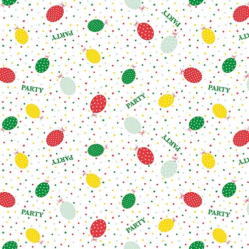 Mank Tischdecken aus Airlaid | Mitteldecken 80 x 80 cm | Einmal-Tischdecke für Gastronomie und Feiern | 20 Stück| Party Ballons (Rot-Grün) von Mank GmbH