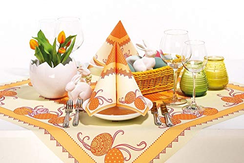 Mank GmbH Tischdecken aus Airlaid | Mitteldecken 80 x 80 cm | Mank Einmal-Tischdecke für Gastronomie | 20 Stück| Andy von Mank GmbH