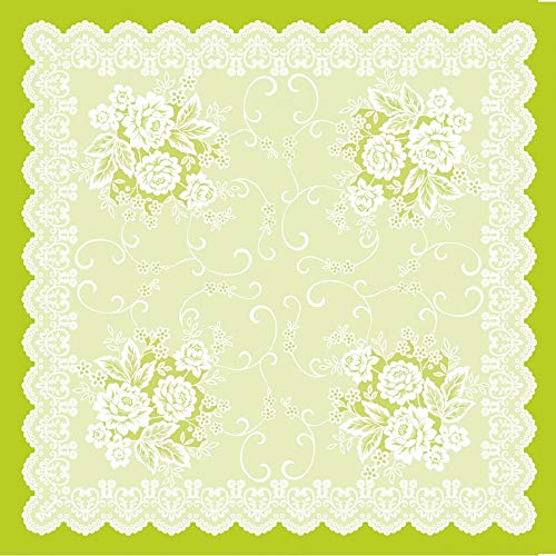 Tischdecken aus Airlaid | Mitteldecken 80 x 80 cm | Mank Einmal-Tischdecke für Gastronomie | 20 Stück| Franziska (Grün) von Mank GmbH
