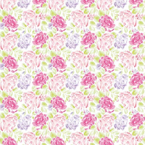 Mank GmbH Tischdecken aus Airlaid Mitteldecken 80 x 80 cm Mank Einmal Tischdecke für Gastronomie 20 Stück Frühlingsdecke Mitteldecke Blumen Floral Valerie von Mank GmbH