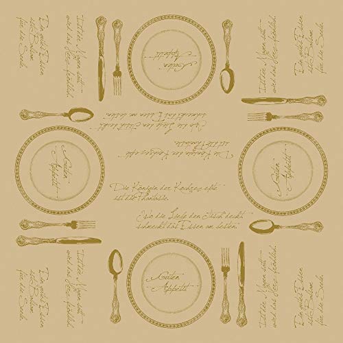 Tischdecken aus Airlaid | Mitteldecken 80 x 80 cm | Mank Einmal-Tischdecke für Gastronomie und Feiern | 20 Stück| Heidelberg (Braun) von Mank GmbH