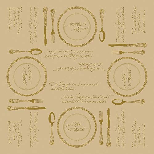 Tischdecken aus Airlaid | Mitteldecken 80 x 80 cm | Mank Einmal-Tischdecke für Gastronomie und Feiern | 20 Stück| Heidelberg (Braun) von Mank GmbH
